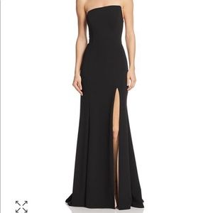 Strapless Gown - AQUA - Black